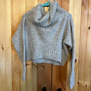 Off Shoulder Crop Sweater